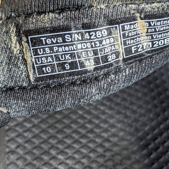 Teva sandals,S10, black 🖤 - Picture 4 of 5